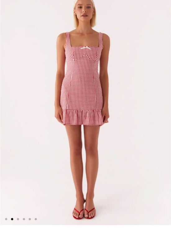 Peppermayo Dresses & Skirts - Peppermayo Red Gingham Mini Dress